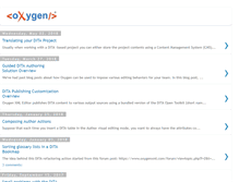 Tablet Screenshot of blog.oxygenxml.com